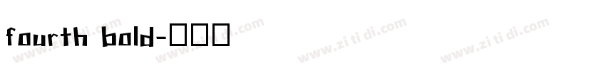 fourth bold字体转换